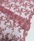 Mauve Sequin Embroidered Lace Fabric by the Yard, 54" Wide Floral Mesh Lace with Double Scalloped Edges